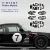 MAGNETI MARELLI design 3 - 6 vintage Aufkleber für PORSCHE