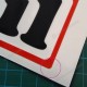 DEVIL set of 2 vintage sticker decals for PORSCHE
