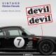 DEVIL set of 2 vintage sticker decals for PORSCHE