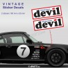 DEVIL Oldtimer 2 Aufkleber für PORSCHE