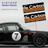 DE CARBON Oldtimer 2 Aufkleber für PORSCHE