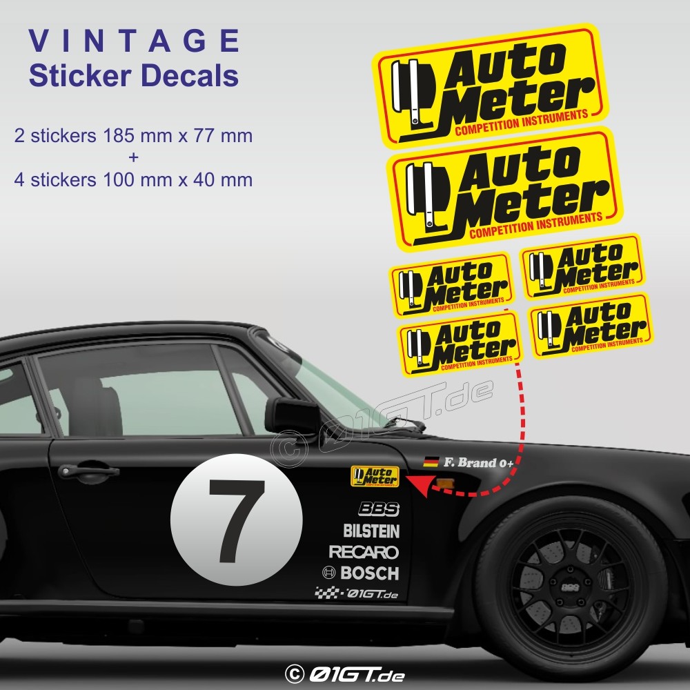 Porsche 904 #35 LM64 Jouf Sticker Set - 1960s Original Repro (DCS014)