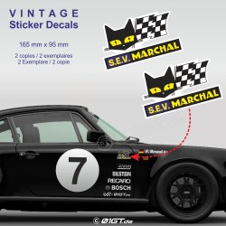 PORSCHE 914 classic side skirt decals kit vintage type 1
