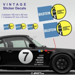 PORSCHE 914 classic side skirt decals kit vintage type 1