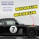 MICHELIN - Kit de 2 autocollant 80's pour Porsche
