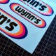 WYNN'S - Lot de 6 stickers pour Porsche Vintage