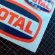 TOTAL - 4 Racing Oldtimer Aufkleber für PORSCHE