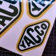 YACCO 90's - 4 Racing Oldtimer Aufkleber für PORSCHE