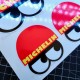 MICHELIN - Kit de 5 autocollant vintage pour Porsche