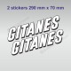 GITANES - 2 vintage sticker decals 30 cm for PORSCHE