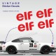 GITANES - 2 vintage sticker decals 30 cm for PORSCHE