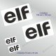 ELF - 4 Racing Oldtimer Aufkleber für PORSCHE