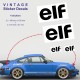 ELF - 4 vintage sticker decals for PORSCHE