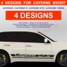 CAYENNE - Side skirt decals kit for Porsche 955 957