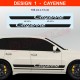CAYENNE - Side skirt decals kit for Porsche 955 957