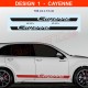 CAYENNE - Side skirt decals kit for Porsche 958