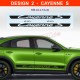 CAYENNE - Side skirt decals kit for Porsche Cayenne S GTS Turbo S