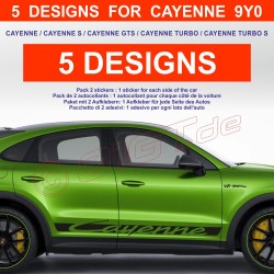 CAYENNE - Seitenstreifen Aufkleber für PORSCHE Cayenne S GTS Turbo S