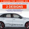 CAYENNE - Side skirt decals kit for Porsche