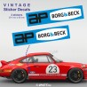 AP BORG BECK Racing Oldtimer Aufkleber für PORSCHE