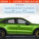 CAYENNE - Seitenstreifen Aufkleber für PORSCHE Cayenne S GTS Turbo S