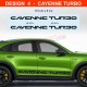 CAYENNE - Side skirt decals kit for Porsche Cayenne S GTS Turbo S