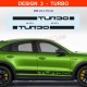 CAYENNE - Side skirt decals kit for Porsche Cayenne S GTS Turbo S