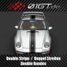 Dopple streifen 27 cm Breite Aufkleber Logo für PORSCHE 911 Carrera 993