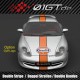 4 sticker decal CAYMAN logo for Porsche mirror