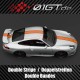4 sticker decal CAYMAN logo for Porsche mirror