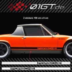 PORSCHE 914 classic side skirt decals kit vintage type 4