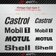 LOGO PACK with 14 sticker decals for PORSCHE
