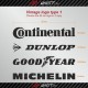 LOGO PACK with 14 sticker decals for PORSCHE