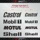 14 stickers Kit autocollant RACING vintage pour Porsche
