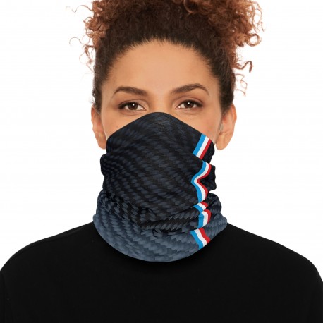 FRANCE Carbon fiber-style neck warmer, racing tube scarf