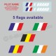 Sticker with driver or co-driver name in 2 copies - Type 7
