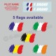 Sticker with driver or co-driver name in 2 copies - Type 8