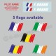 Sticker with driver or co-driver name in 2 copies - Type 9