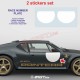 Autocollant plaque rallye pour numéro de course en 2 exemplaires