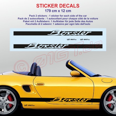 4 CAYMAN Aufkleber Logo für Porsche Rückspiegel