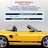 PORSCHE 986 special BOXSTER side skirt decals kit