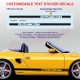 4 stickers logo CAYMAN pour rétroviseur Porsche
