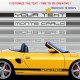 4 stickers logo CAYMAN pour rétroviseur Porsche