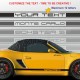 4 CAYMAN Aufkleber Logo für Porsche Rückspiegel
