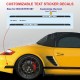 4 CAYMAN Aufkleber Logo für Porsche Rückspiegel