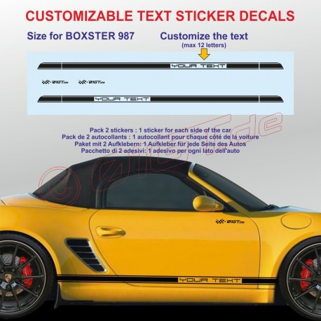 4 CAYMAN Aufkleber Logo für Porsche Rückspiegel
