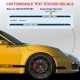 4 stickers logo CAYMAN pour rétroviseur Porsche