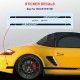 4 CAYMAN Aufkleber Logo für Porsche Rückspiegel