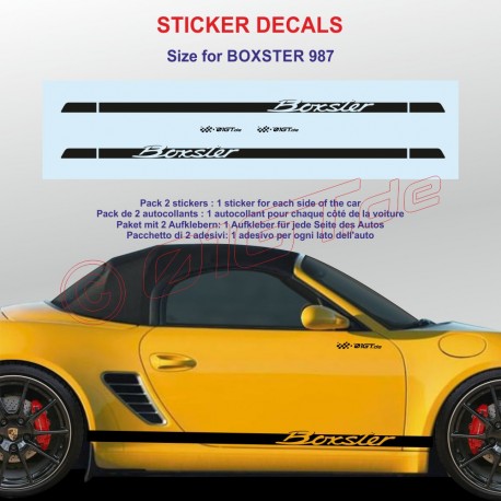 4 CAYMAN Aufkleber Logo für Porsche Rückspiegel