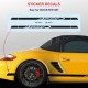 4 CAYMAN Aufkleber Logo für Porsche Rückspiegel